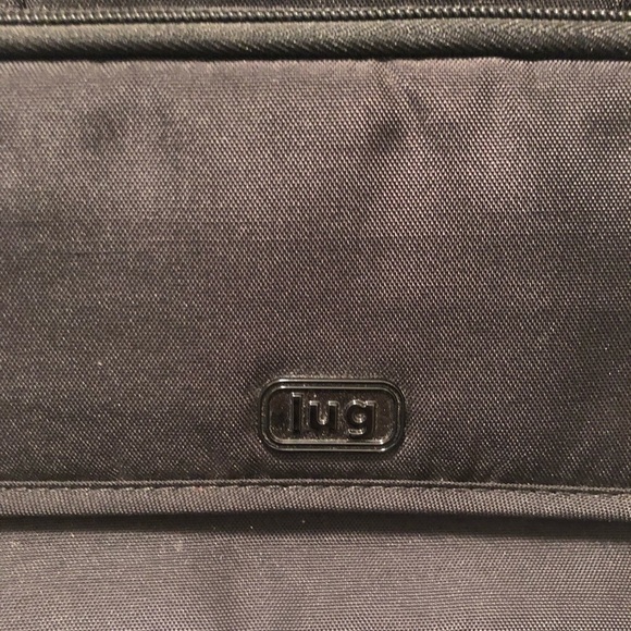 LUG Promenade Nylon Crossbody Bag Black 11X9 Diaper Travel Personal Bag Pockets - Picture 11 of 11